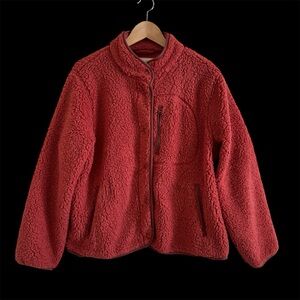 Fleece button up jacket